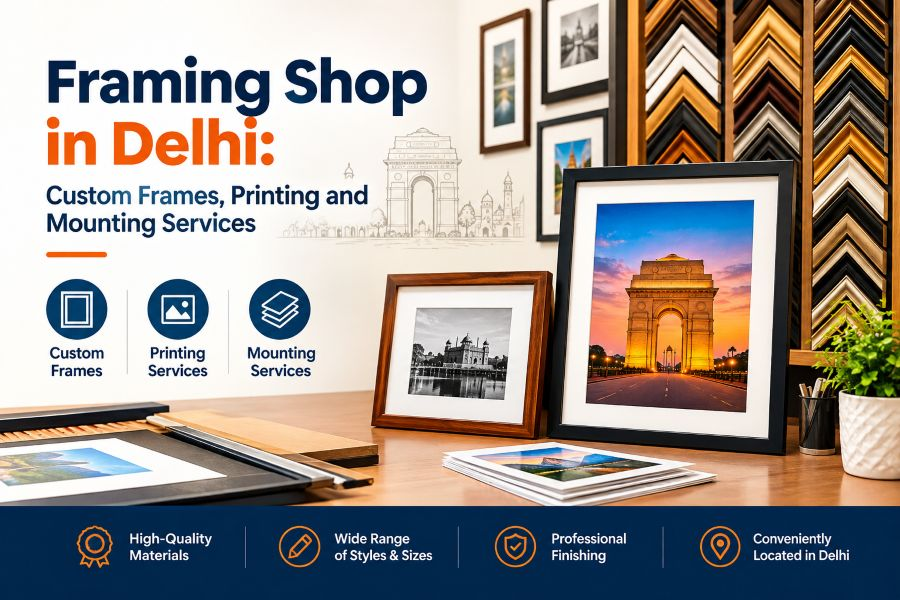 Framing Shop in Delhi: Custom Frames, Printing and Mounting Services